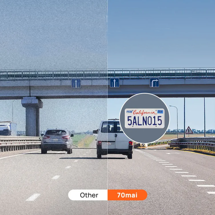 70mai – dashcam a810 front + rear